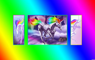 Unicorns Robot Unicorn Wallpaper