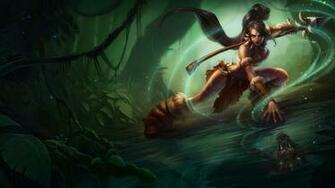 Nidalee League Of Legends HD Wallpaper Lol Girl Champion Splash