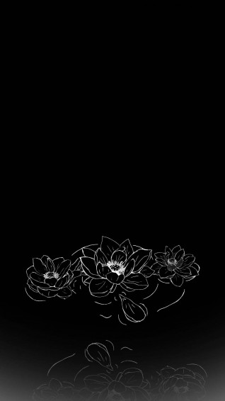 Black And White Flower Wallpaper