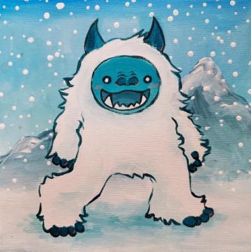 Fm Big Foot Or Yeti Painting Pm Camp Ages