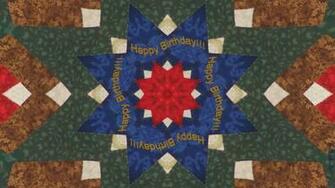 Patchwork BirtHDay Quilt Wallpaper
