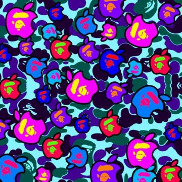 Purple Bape Shark Wallpaper On