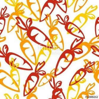 Seamless Carrot Design Wallpaper Stock Image And Royalty
