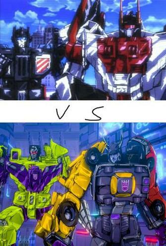 Defensor And Superion Vs Devastator Menasor By Mnstrfrc On