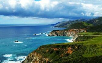 Landscapes Nature California Oceanscape Wallpaper