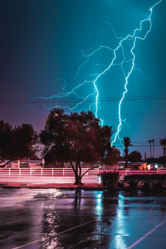 Lightning Strike Wallpaper For iPhone In