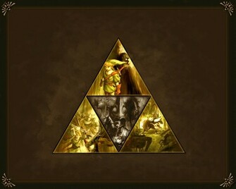 The Legend Of Zelda Twilight Princess Tri Force Link Wallpaper