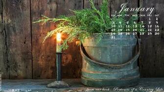 January Desktop Calendar