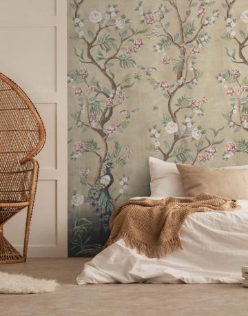 Chinoiserie Chic Wallpaper Murals Get The Vintage Floral Look By
