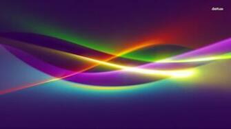 Fluorescent Waves Wallpaper Abstract