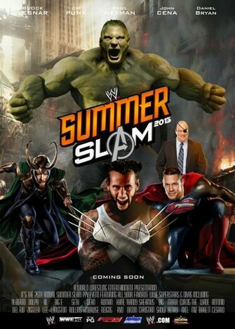 Wwe Summer Slam Poster By Chirantha