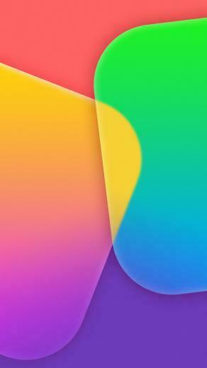 Colorful App Tiles iPhone Wallpaper