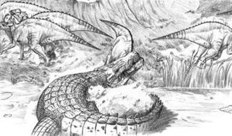 Deinosuchus By Dewlap