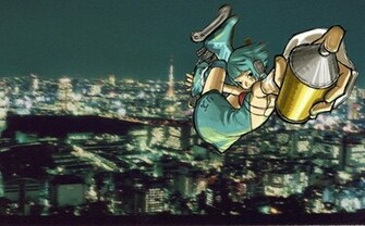 Jet Set Radio Action Platform Sports Grind Sega Anime Game