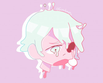 Pastel Gore Falling Human Eye Wallpaper