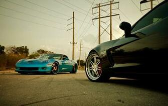 Wallpaper Blue Black Z06 Corvette Chevrolet