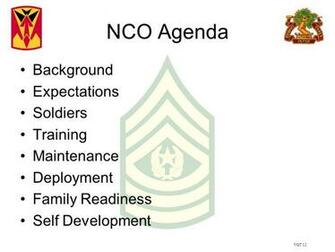 Vgt Junior Enlisted Agenda Background Expectations Discipline