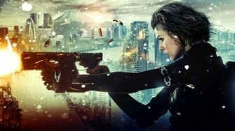 Resident Evil Retribution Wallpaper Met Milla Jovovich