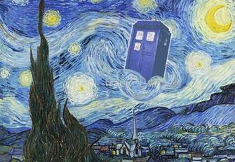 Van Gogh Doctor Who Starry Night Flat F U1 Jpg