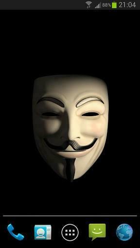 Bigger Anonymous 3d Live Wallpaper For Android Screenshot