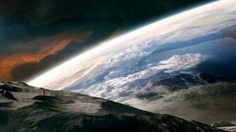 Earth Seen From The Moon HD Wallpaper FullHDwpp Full