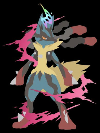 Mega Lucario Pokemon Vector By Firedragonmatty