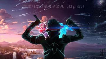 Wallpaper Back Kirigaya Kazuto Kirito Dual Wielding Sword