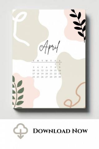 Aesthetic Calendar In Design Template