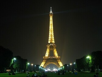 Paris Eiffel Tower At Night