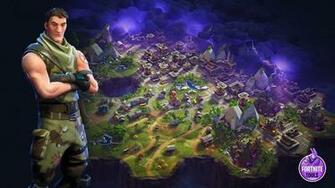 Fortnite Battle Royale Highrise Assault Trooper Skin Wallpaper