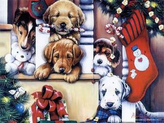 Christmas Dog Wallpaper
