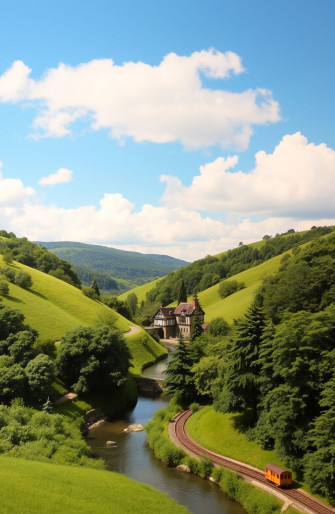 Model Railroad Backdrops Wallpaper