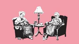 Graffiti Banksy Wallpaper