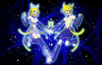 Wallpaper Two Bow Vocaloid The Dark Background