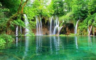 Emerald Flows Wallpaper Rivers Nature