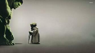 Yoda Hulk HD Wallpaper Background Image