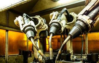 Wallpaper Industrial High Technology Welders Robotic Image For