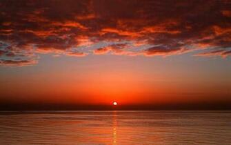 Ocean Evening Sunset Wallpaper
