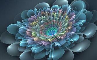 Flower Petals Fractal Background Wallpaper Ultra HD 4k