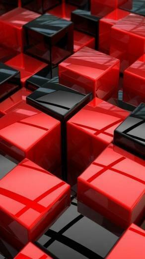 Black And Red Cubes iPhone Wallpaper 5s 5c
