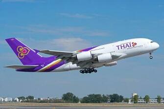 First Flight Test Airbus A380 Of Thai Airways Aircraft Wallpaper