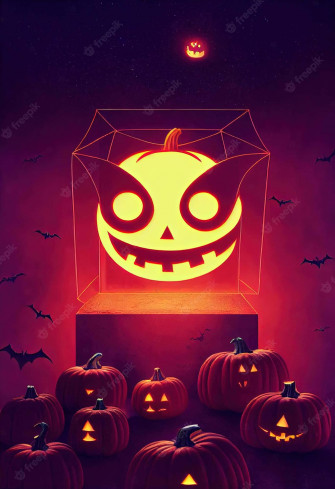 Neon Halloween Wallpaper