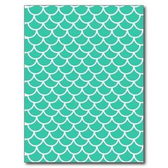 Mermaid Scales Background Aqua Blue Fish Scale Pattern