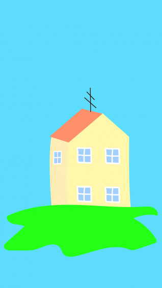 Peppa Pig House Wallpaper