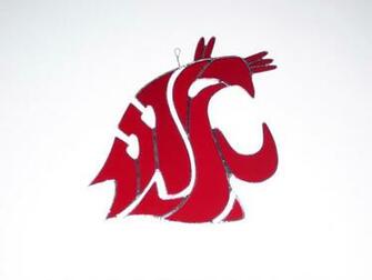 Glass Hanger For The Washington State University Cougars Go Cougs