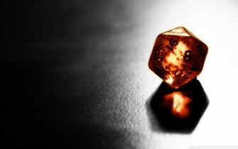 Orange Dice Macro Wallpaper HD High Resolution