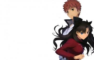 Wallpaper Tohsaka Rin Emiya Shirou Fate Stay Night