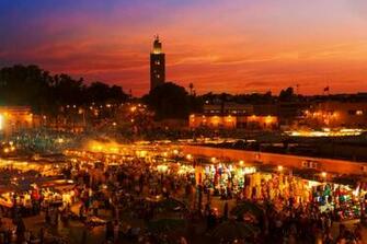 Marrakech In Morocco Desktop Wallpaper