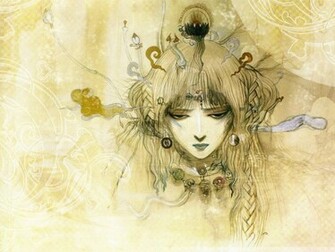 Yoshitaka Amano Wallpaper Graceful Dream Minitokyo