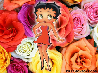 Betty Boop Pictures Archive Roses Background And